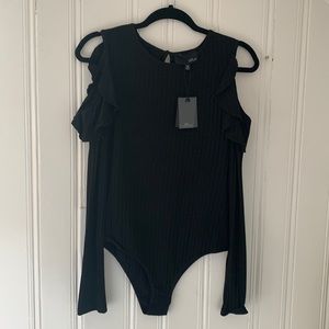 NWT Fate by LED Black Bodysuit